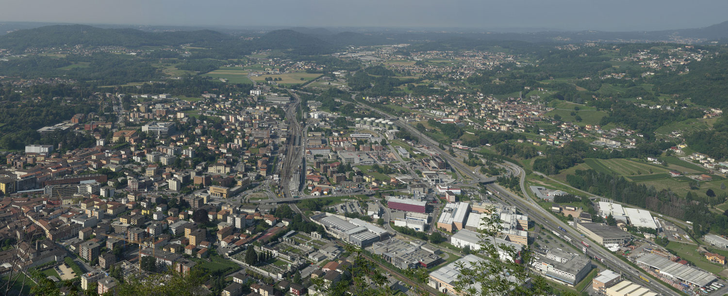 Blick auf Mendrisio TI