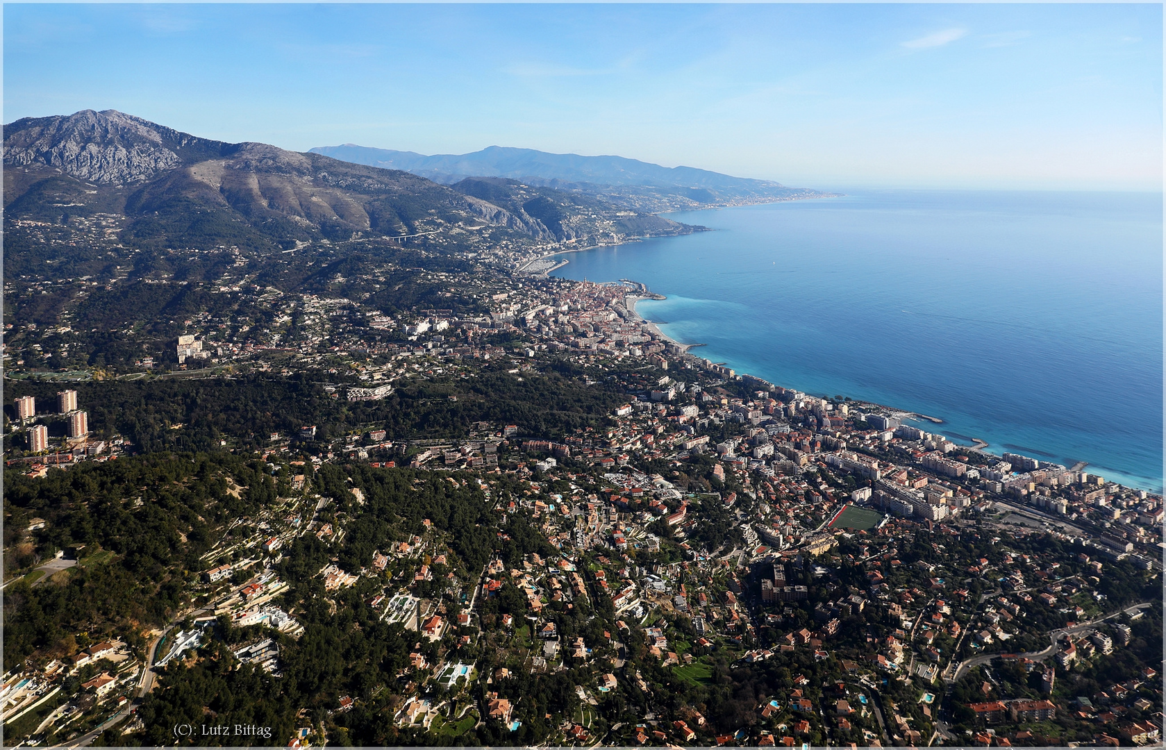 Blick auf Menton