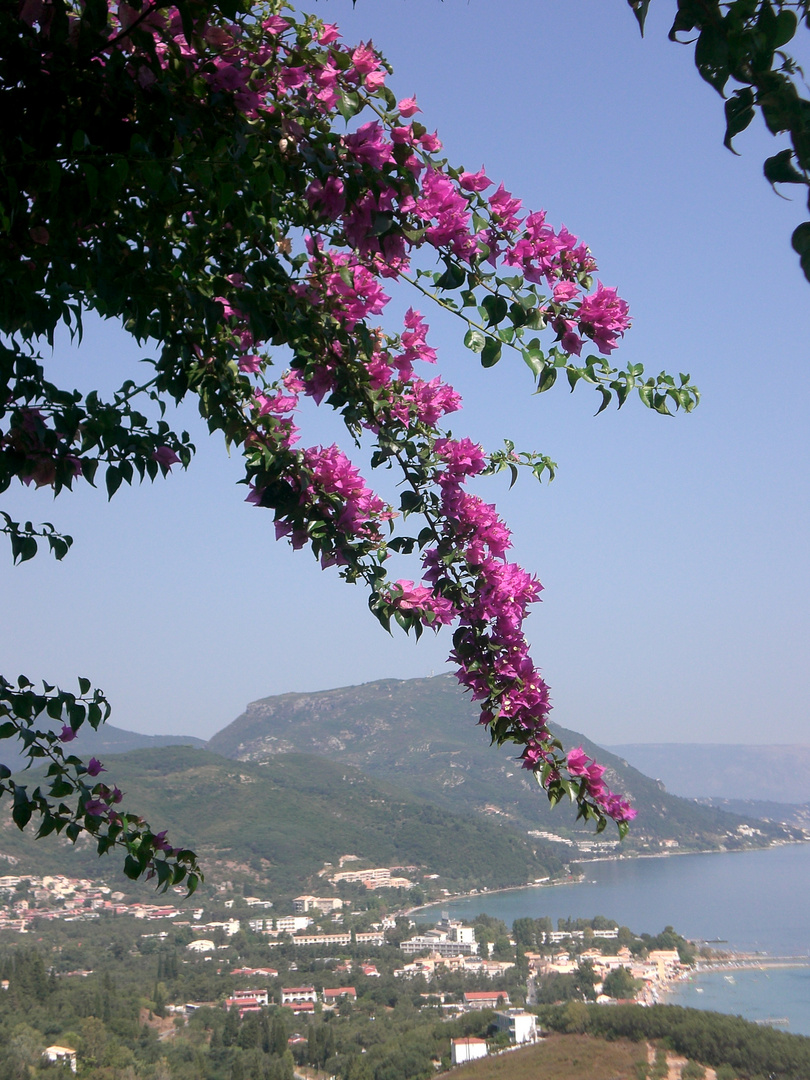 Blick auf Messonghi-Beach