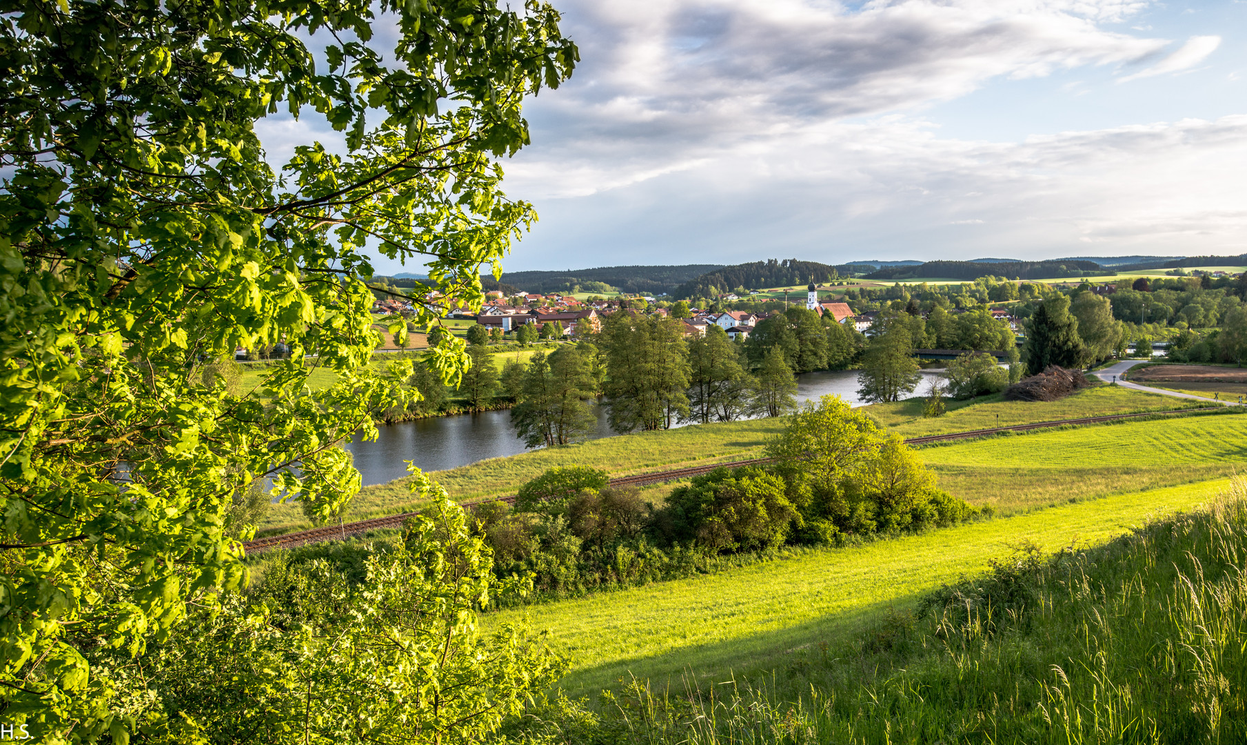 Blick auf Miltach von Richtung meines Hauses aufgenommen.