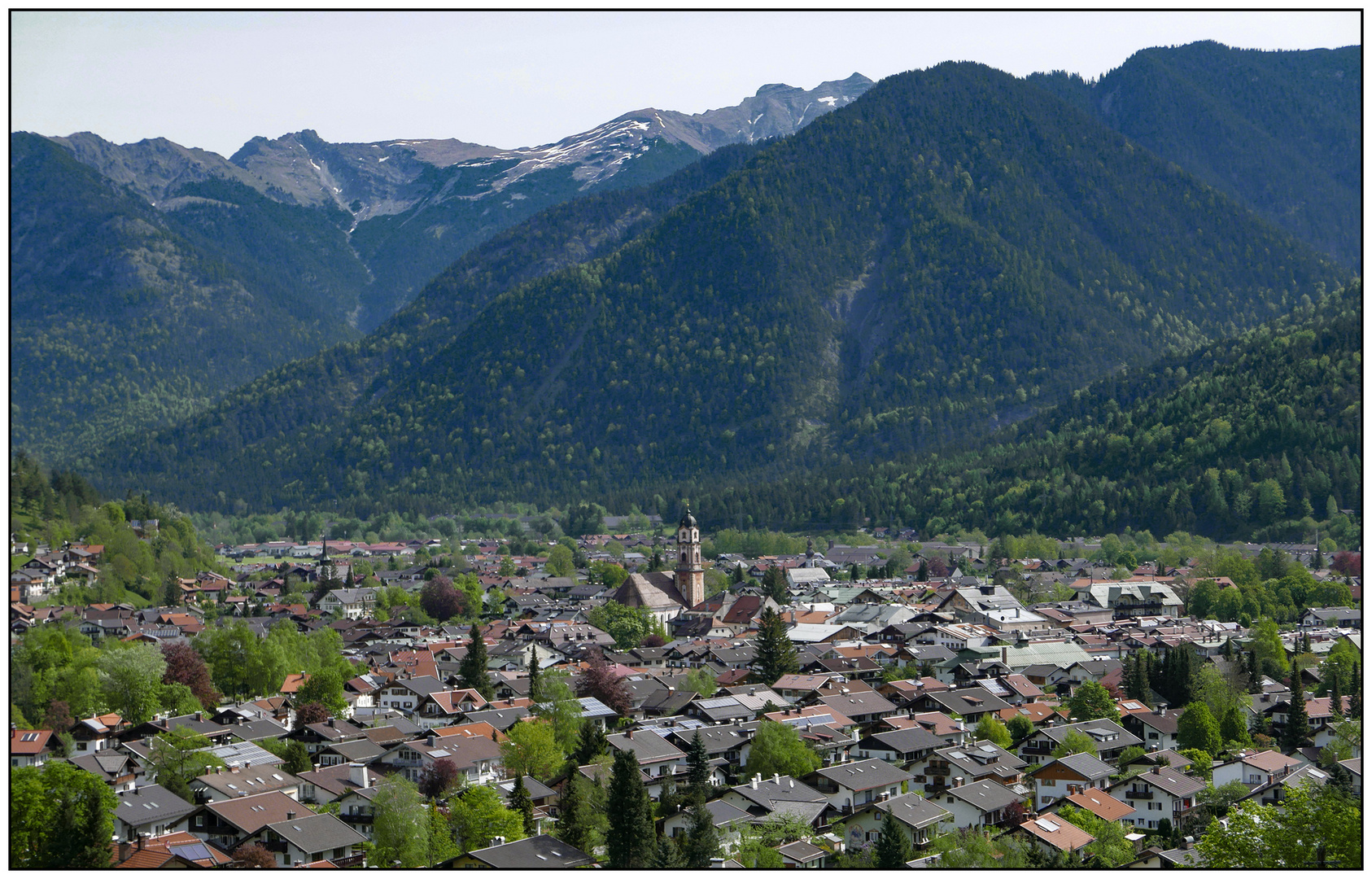 Blick auf Mittenwald