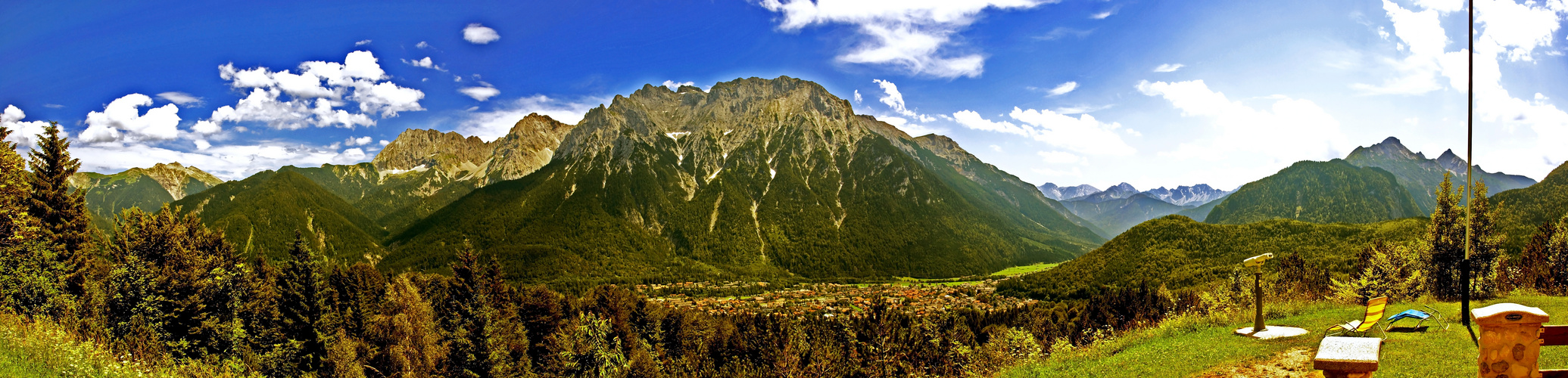 Blick auf Mittenwald