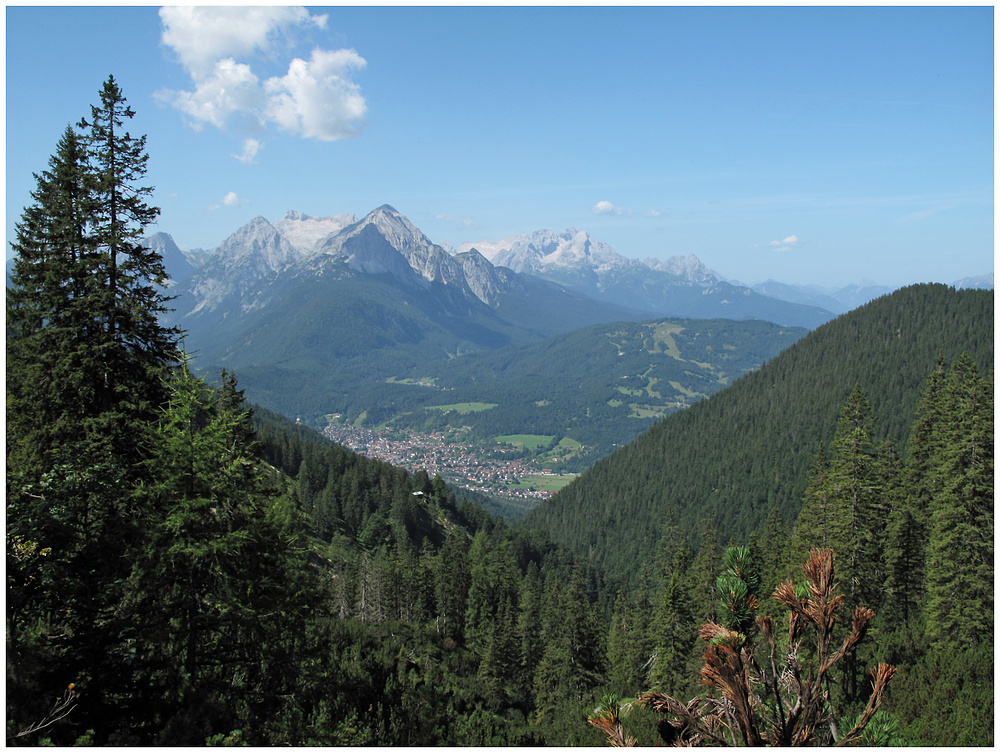 Blick auf Mittenwald