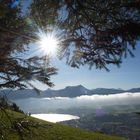 Blick auf Mondsee und Bergwelt...