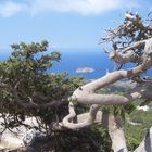 Blick auf Monolithos Felsen