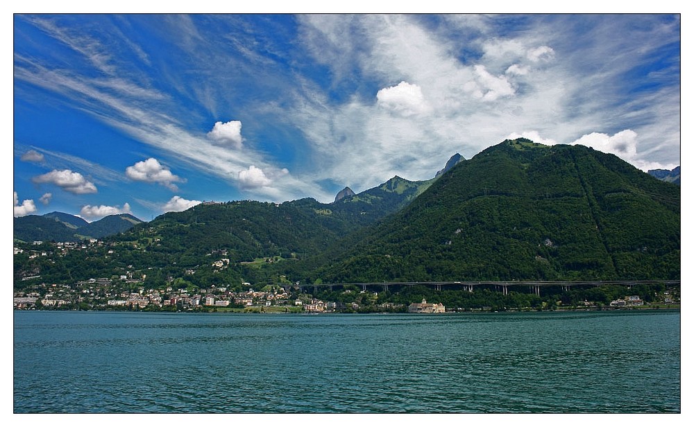 Blick auf Montreux