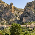 Blick auf Moustiers-Sainte-Marie   