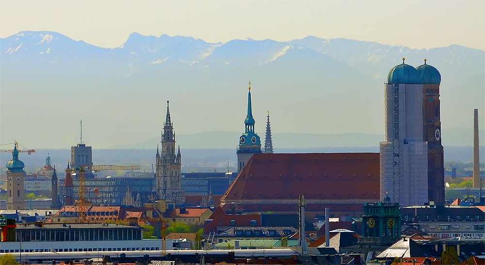 Blick auf Münchens Innenstadt