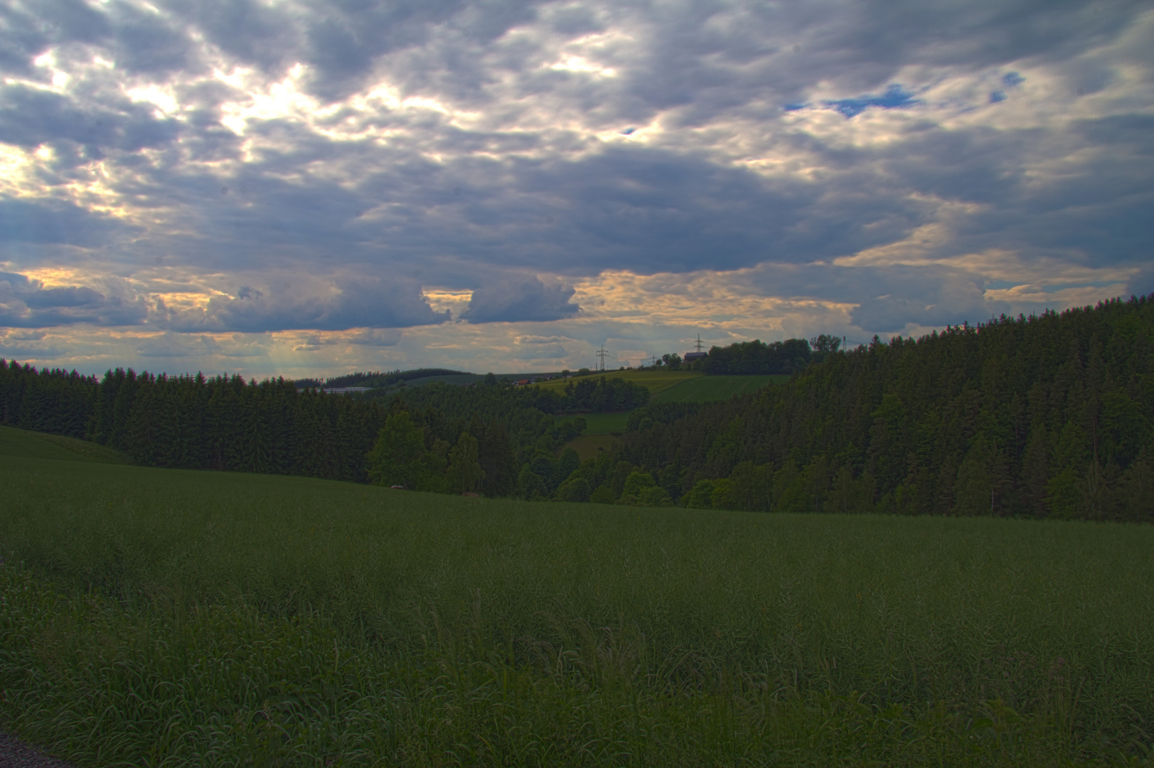 Blick auf Munschwitz