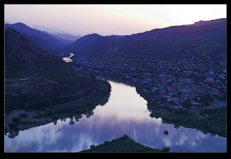 Blick auf Mzchreta, Georgien