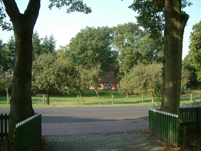 Blick auf Nachbars Garten