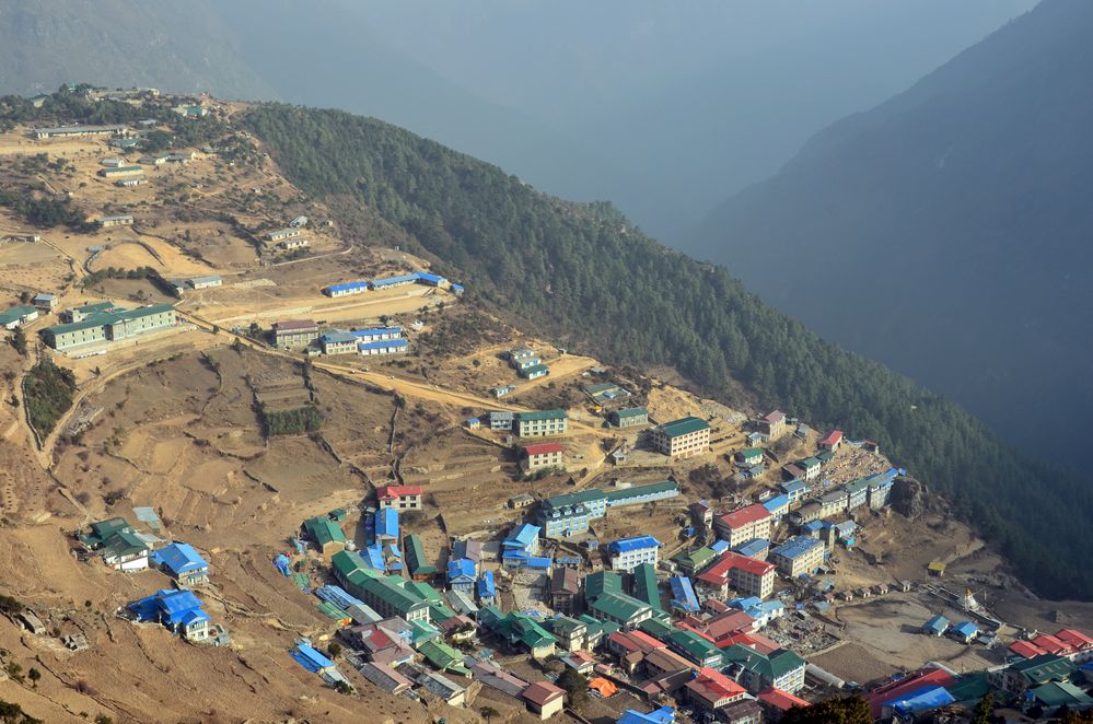 Blick auf Namche Bazar