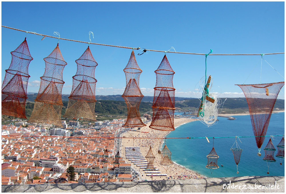 Blick auf Nazaré / Westportugal