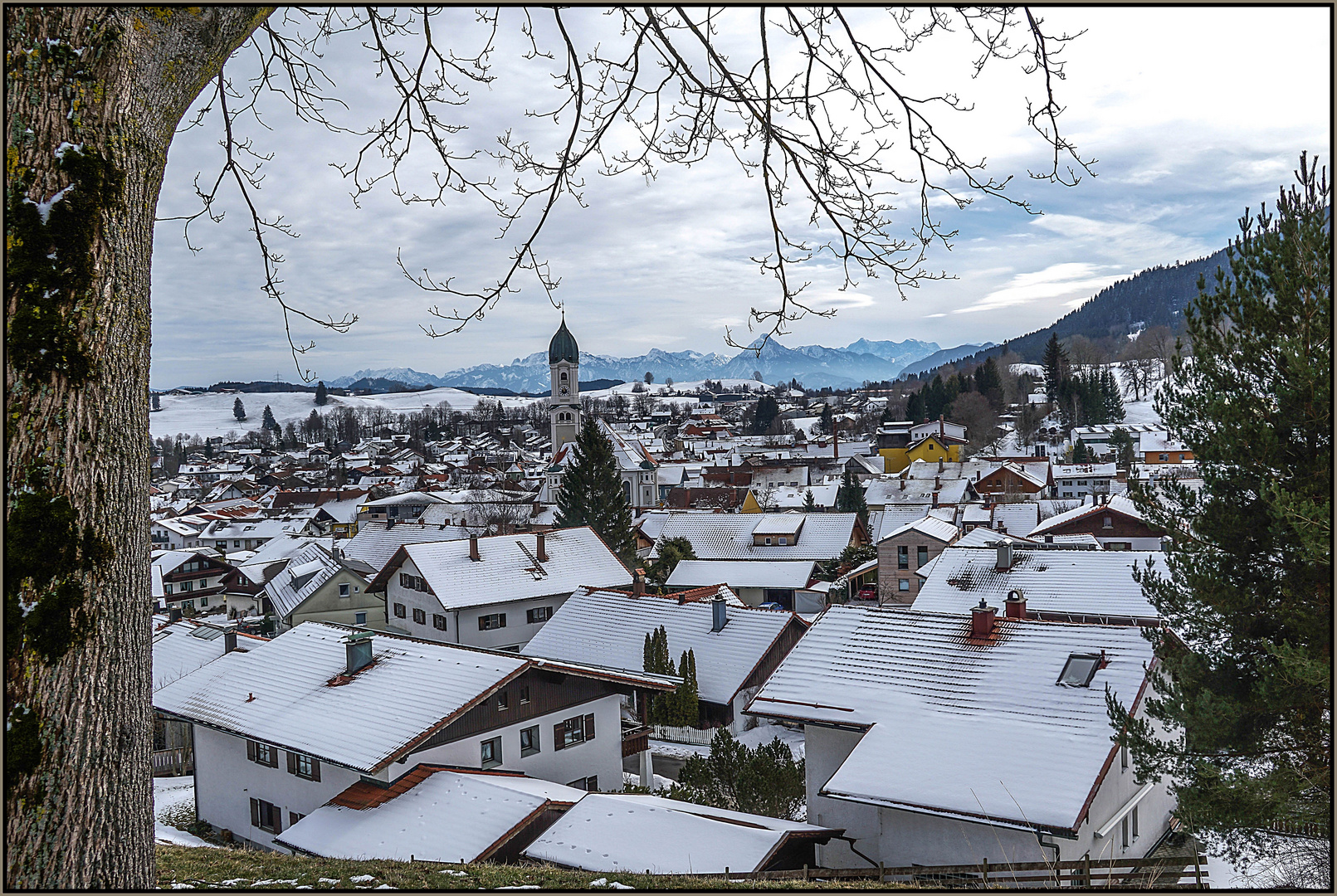 Blick auf Nesselwang ...