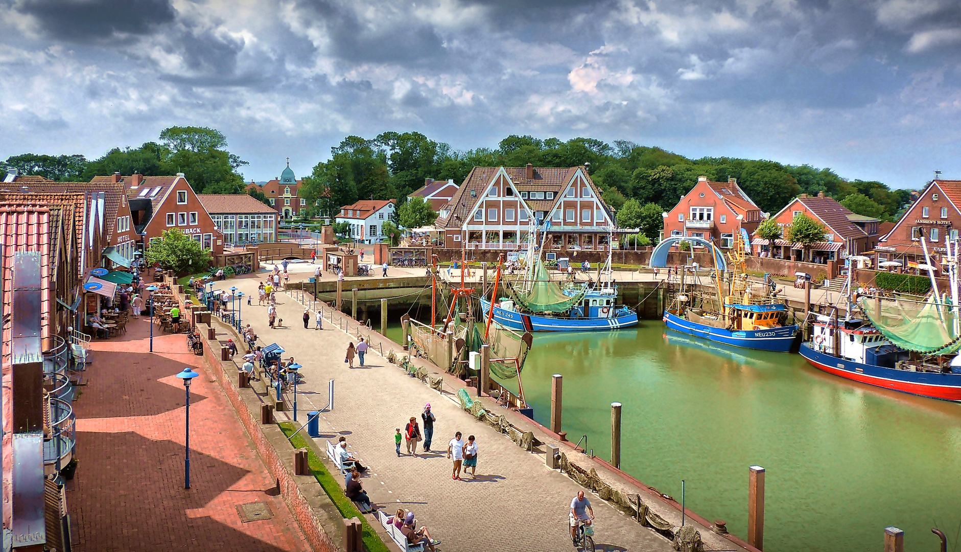 Blick auf Neuharlingersiel