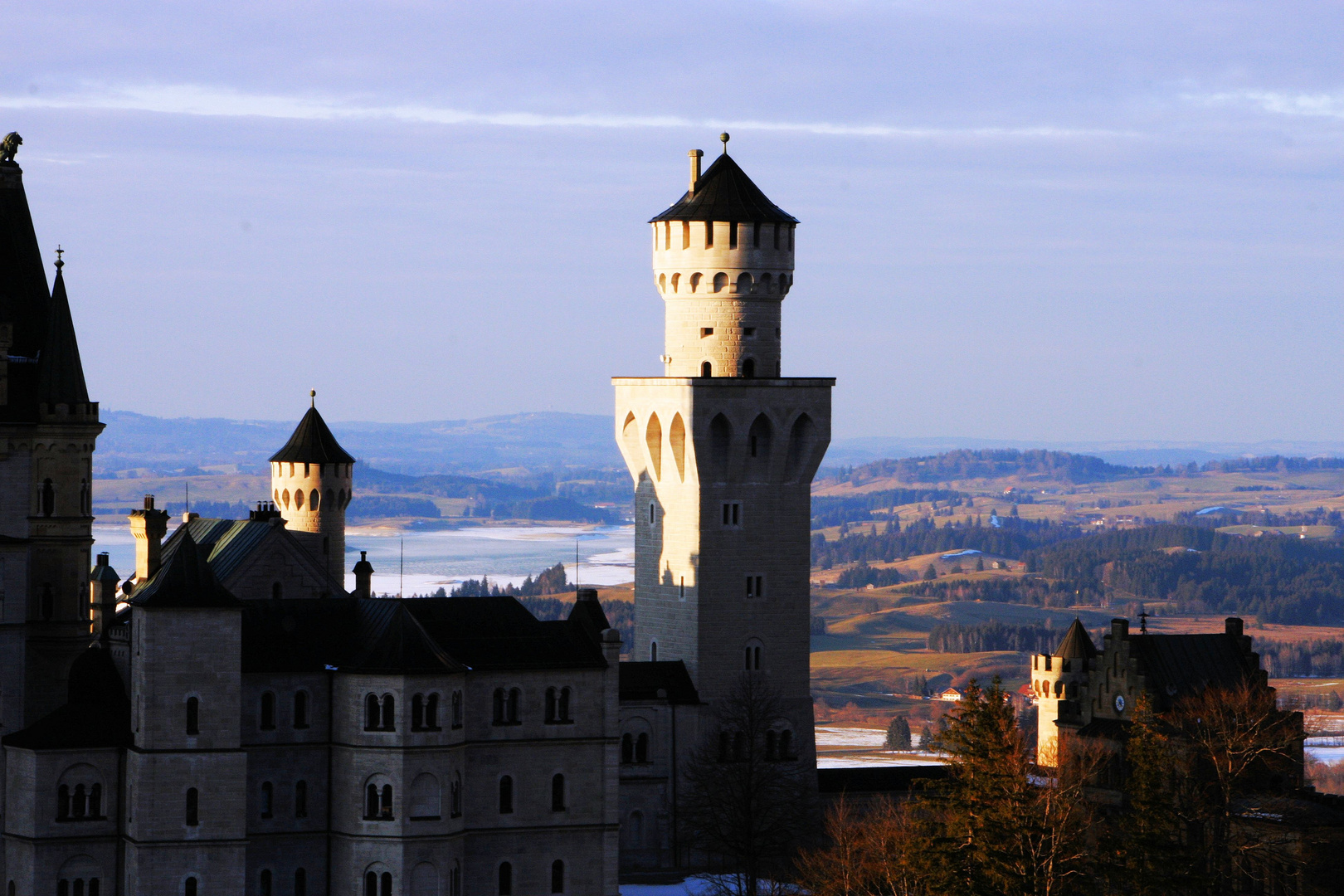 Blick auf Neuschwanstein von Marienbrücke