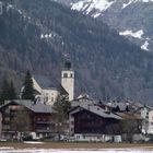 Blick auf Obergesteln im Obergoms /Kt Wallis