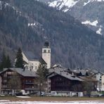 Blick auf Obergesteln im Obergoms /Kt Wallis