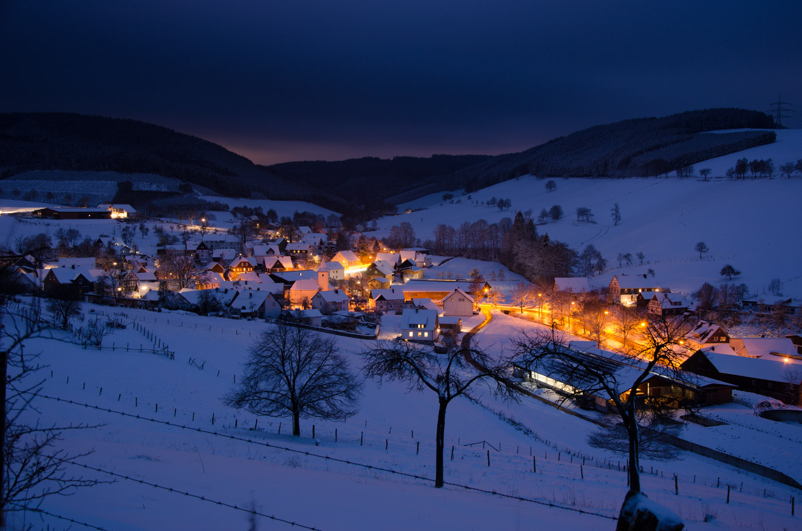 Blick auf Oberhenneborn (Schmallenberg)