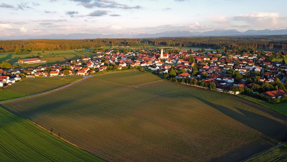 Blick auf Oberpframmern