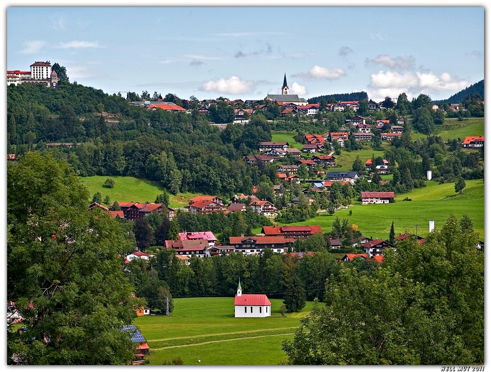 Blick auf Oberstaufen...