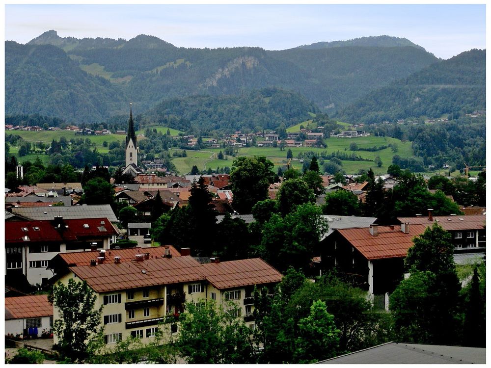 Blick auf Oberstdorf