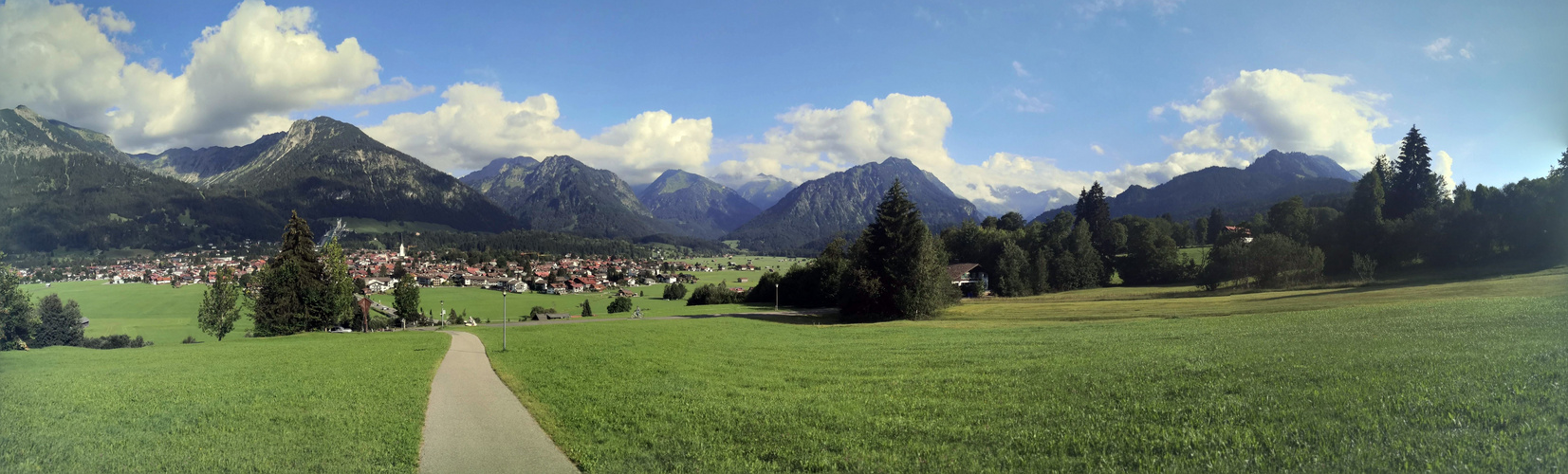 Blick auf Oberstdorf PANO