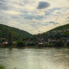 Blick auf Oberwesel am Rhein