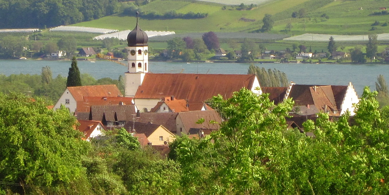 Blick auf Öhningen und das Kloster