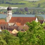 Blick auf Öhningen und das Kloster