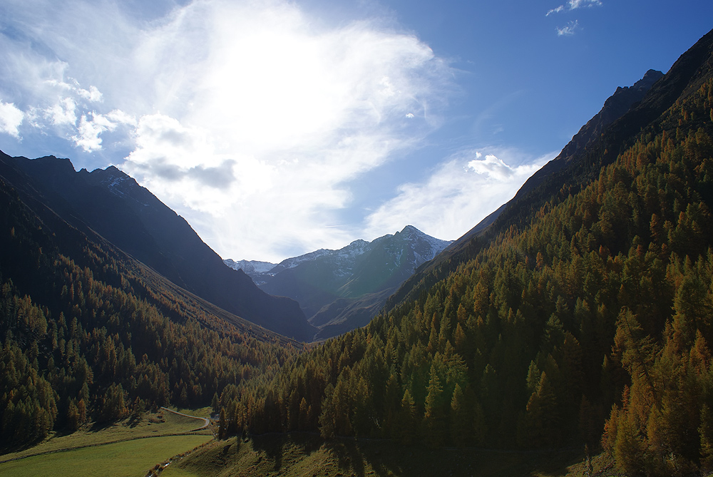 Blick auf Ötztaler Alpen