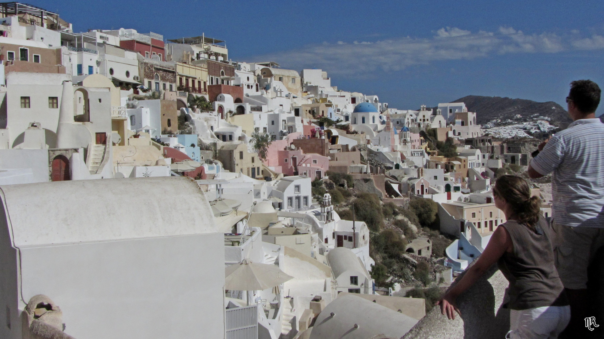  Blick auf Oia  Santorini