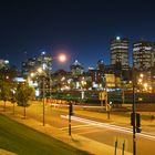 Blick auf old Montréal bei Nacht (Oktober 2007)