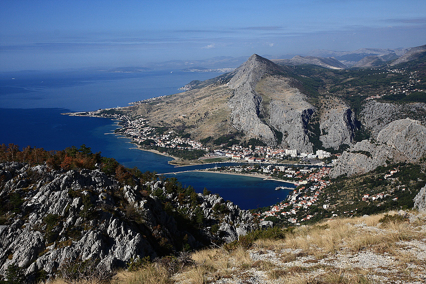 Blick auf Omic/Kroatien