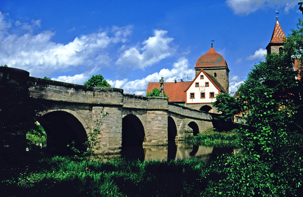 Blick auf Ornbau / Altmühltal