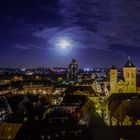 Blick auf Osnabrück bei Vollmond