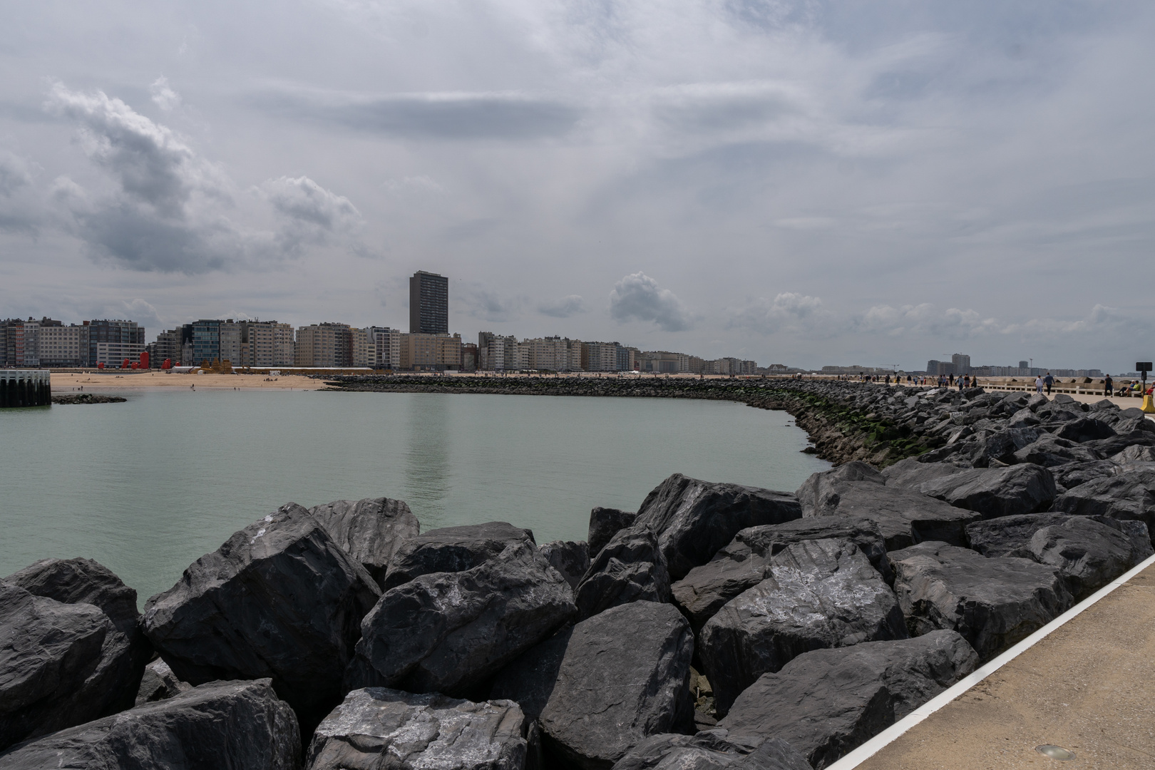 Blick auf Ostende