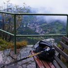 Blick auf Ottenhöfen im Schwarzwald, bei einer Regenwanderung