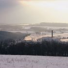 Blick auf Papierfabrik