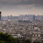 Blick auf Paris mit Pompidou