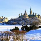 Blick auf Parliament Hill in Ottawa