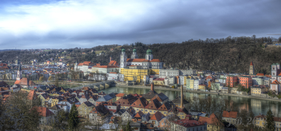 Blick auf Passau vom Mariahilfberg