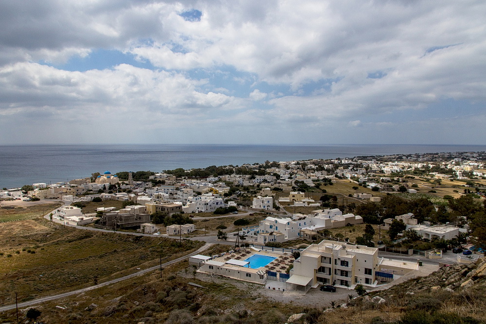 Blick auf Perissa - Santorini