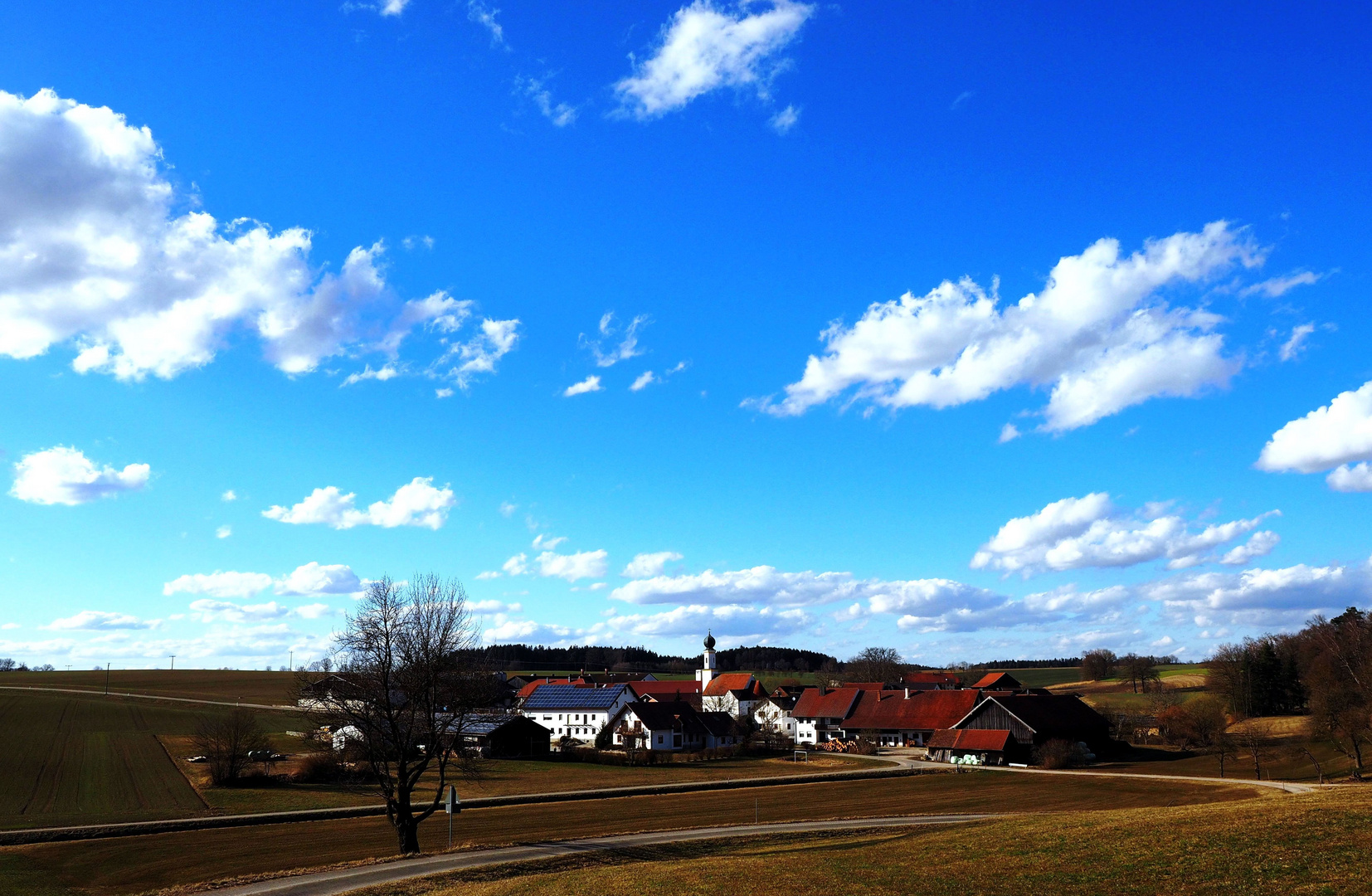 Blick auf Petersglaim