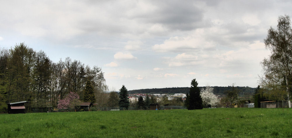 Blick auf Pforzheim Huchenfeld