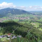 Blick auf Pfronten im Allgäu - Bayern im August 2012