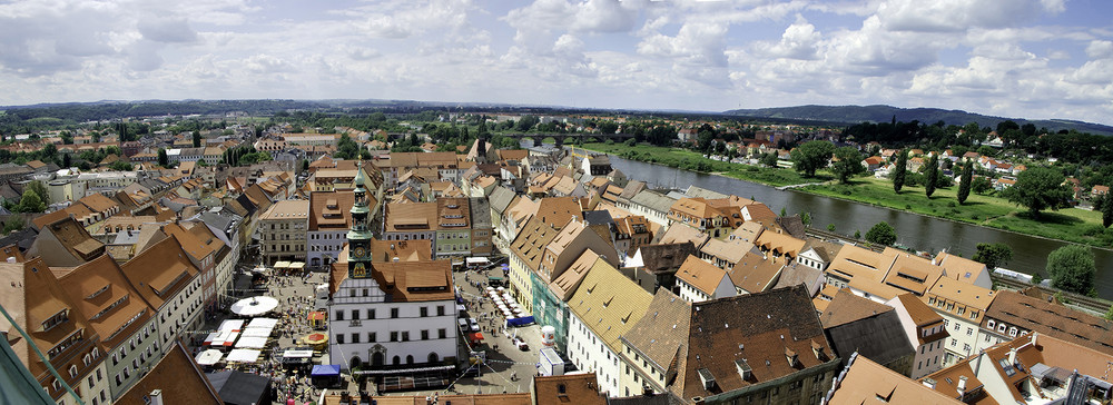Blick auf Pirna zum Stadtfest 2009