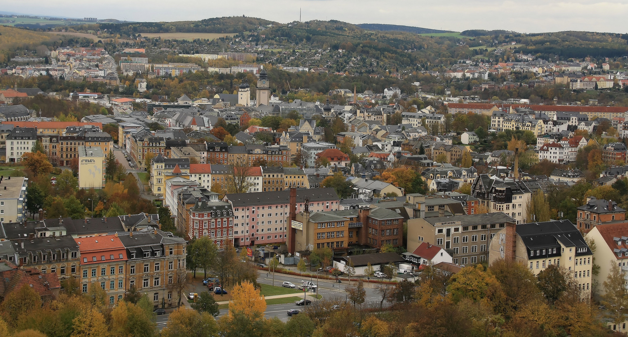 Blick auf Plauen