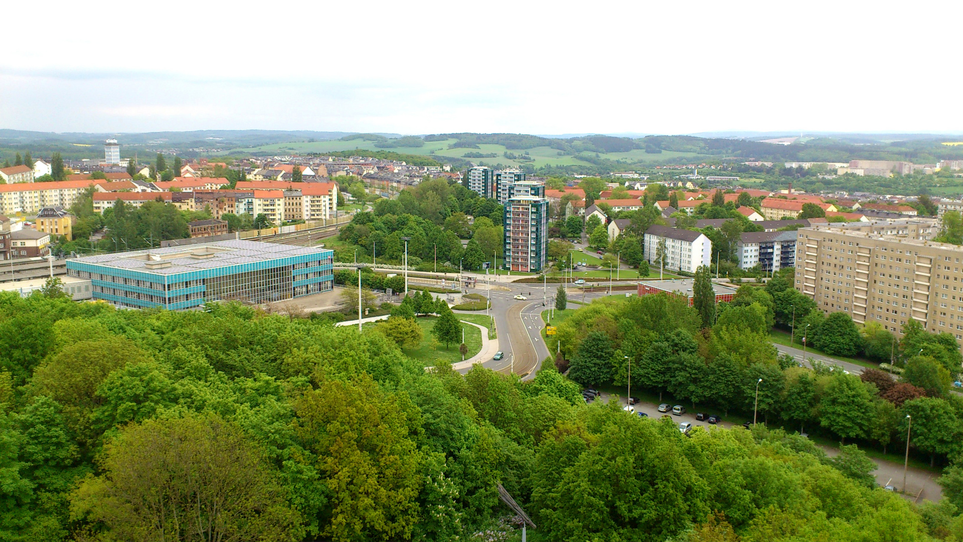 Blick auf Plauen im Vogtland