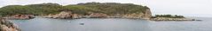 Blick auf Port de Sant Miquel und Illa des Bosc